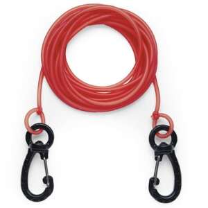 C4 ELASTIC LINE WITH TWO POM CARABINER W/SWIVEL 4MT
