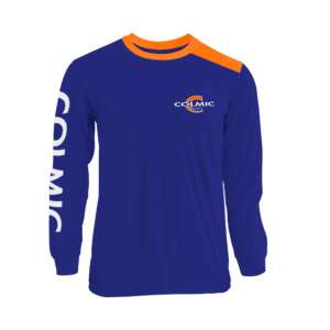 T-SHIRT LONG SLEEVES BLUE/ORANGE