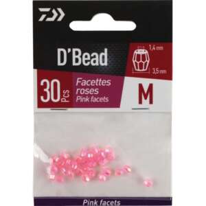 PERLE A FACETTES ROSE 3,5 MM