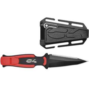 C4 RONIN KNIFE BLACK/RED/WHITE