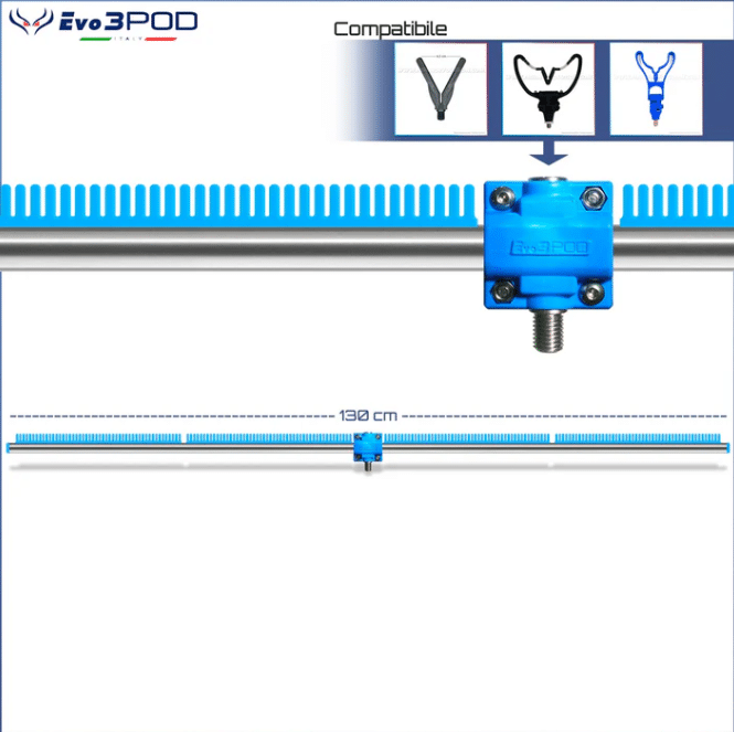 BARRA STENDI TRAVI VITE M/F 130 CM BASIC (P.A.)