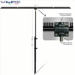 PICCHETTO JP150 + BARRA STENDI TRAVI 130 ELITE BLACK