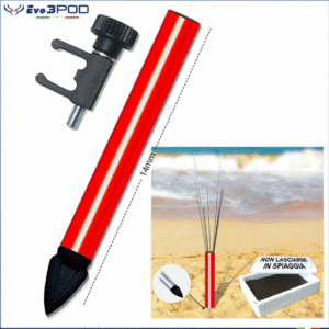 TUBETTO PORTA AGHI CON PUNTA E CLIP ELITE RED