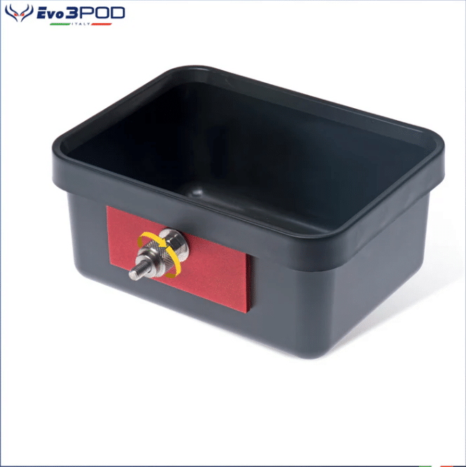 VASCHETTA PLASTICA PROFONDA C/PIASTRINA ELITE RED