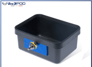 VASCHETTA PLASTICA PROFONDA C/ PIASTRINA ELITE BLU