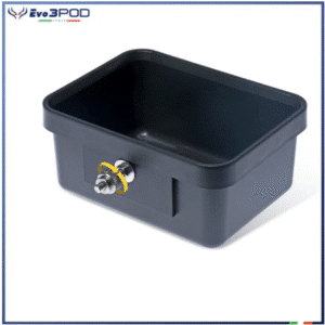 VASCHETTA PLASTICA PROFONDA C/PIASTRINA ELITE BLACK