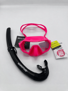 Combo salvimar masque endless pink antifog + tuba Time noir