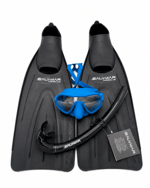 Combo salvimar masque NEO petrol + tuba Time black