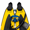 Combo salvimar nobilis yellow + masque NEO petrol + tuba Time black