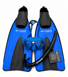 Combo salvimar nobilis blue + masque NEO petrol + tuba Time black - Copier