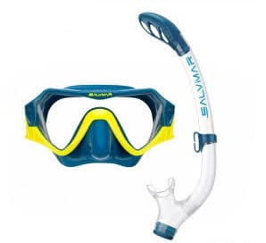 COMBO SALVIMAR ENF HORIZON MASK + TUBA DEB PETROL YELLOW