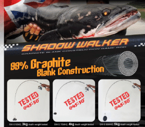 XZOGA CANNE LEMAX SHADOW WALKER SHORT ETSPINNIG MAX 100G LINE 20-40LB