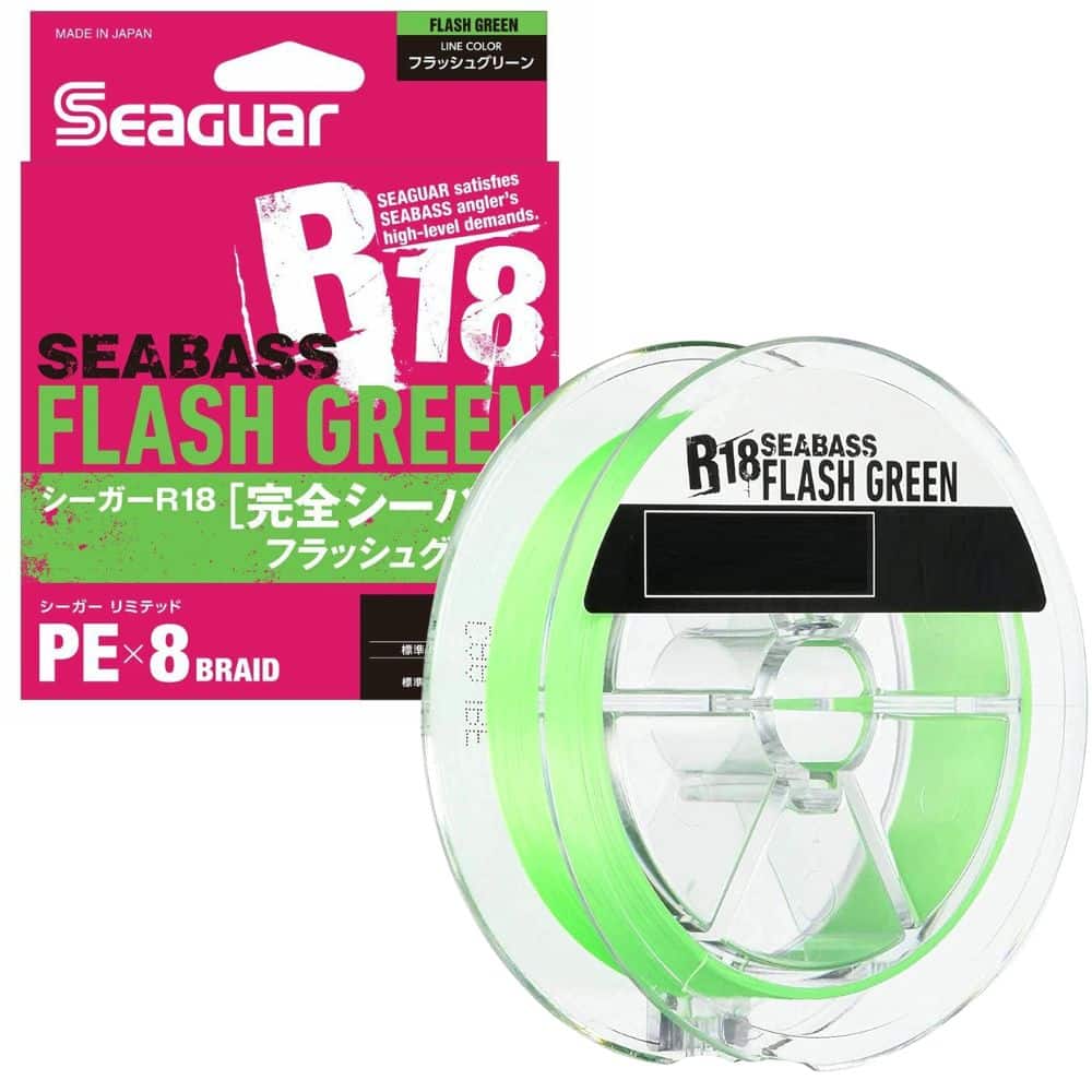 SEAGUAR TRESS R18 SEABASS FLASH GREEN X8 PE1.5 200MT